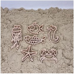 Grennn sea animal cutters - educational toy for clay and sand