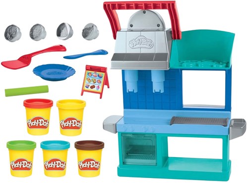 Play-Doh toy restaurant kitchen playset Busy Chefs with modeling clay-3