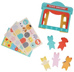 Petit Collage puppet theatre set - creative toy for children