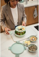 Brabantia salad lunch bowl Make & Take 1.3L Jade Green - lunchbox-2