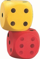 Megaform giant foam dice set - large soft dice for games
