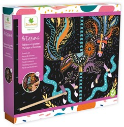 Sycomore creative scratch art craft set horses and unicorns ages 7+
