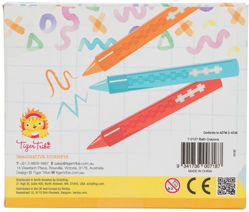 Tiger Tribe bath crayons bath toy multicolor for creative fun-3