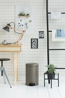 Brabantia pedal bin Newicon 12L platinum kitchen waste bin-2