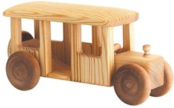 Telleby wooden bus sustainable toy bus for children