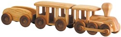 Telleby wooden train toy with wagons - sustainable handmade