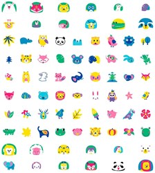 Avenir nail stickers - creative nail art for kids multicolor