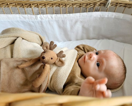 Happy Horse cuddle cloth moose Mellow 24 cm - brown - baby gift-2
