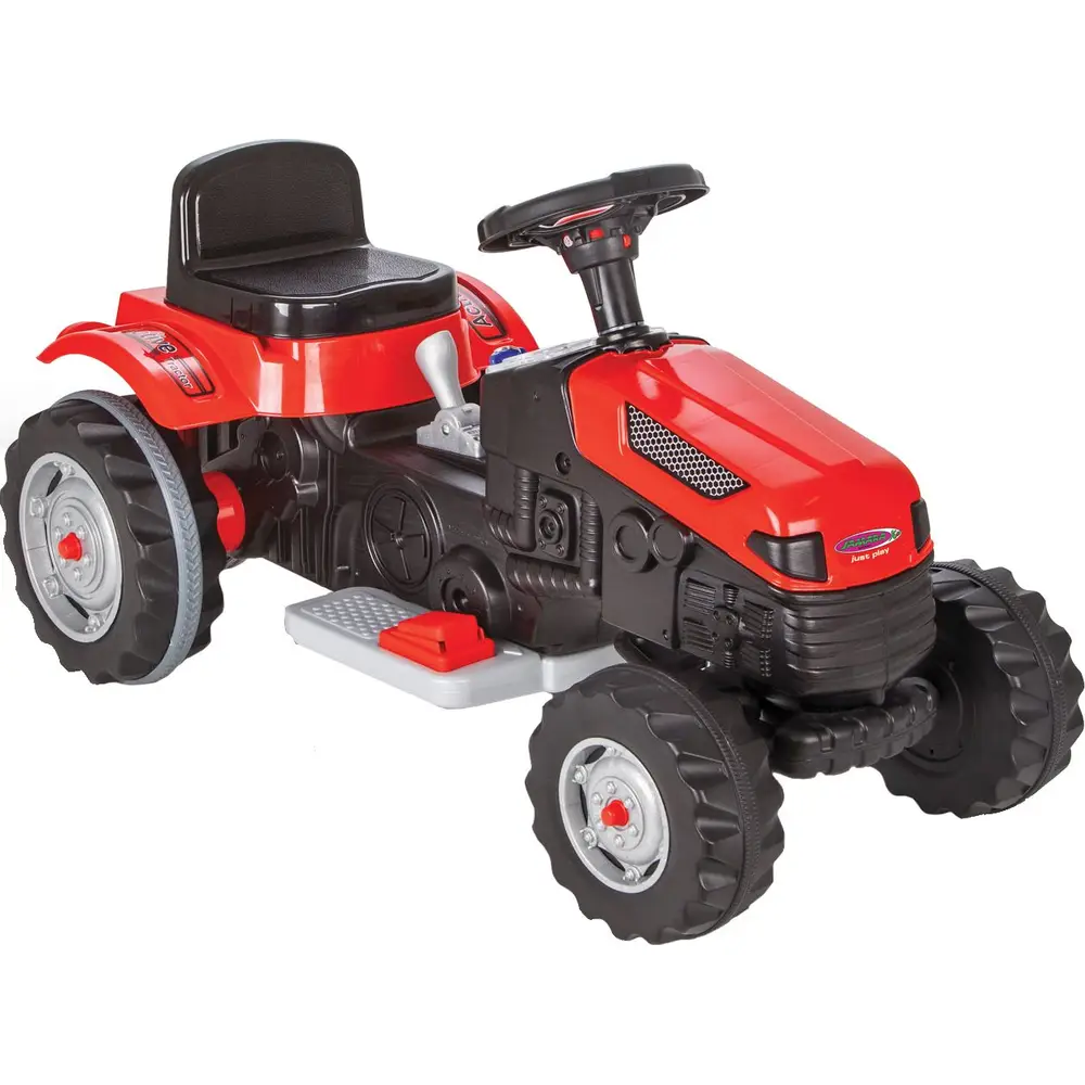 Jamara ride-on tractor Strong Bull red 6V with powerful battery and trailer hitch