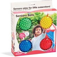Edushape Sensory baby balls set of 4 - 10cm-2