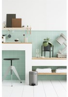 Brabantia pedal bin waste bin 3 litre platinum - bathroom trash can-2
