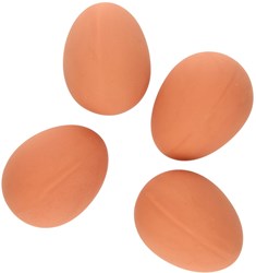 Bouncy egg toy set - 4 pieces plastic eggs for play fun