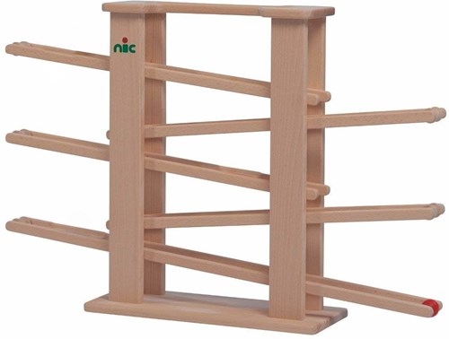 nic marble run wooden toy Multi-race without track parts
