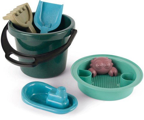 Blue Marine Toys sand and water bucket set - 6-piece eco toy
