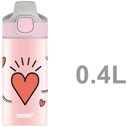 SIGG water bottle - aluminium Girl Power 0.4L - child-friendly and leak-proof