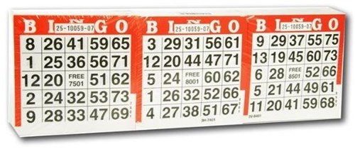 Engelhart Games bingo cards - 10500 sheets bingo game for groups