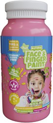 Face and finger paint bottle pink 250ml kids face paint carnival