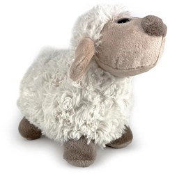 Pluche schaap 24cm met kraalogen