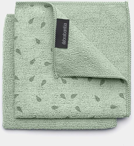 Brabantia microfiber cloths jade green cleaning cloths set of 2-2