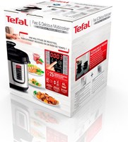 Tefal slow cooker multicooker pressure cooker 6L silver black 25 programs-2