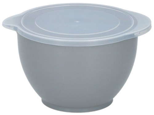 Alpina mixing bowls set with lid - 3 pieces - grey white - kitchen-3