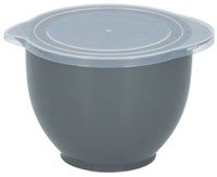 Alpina mixing bowls set with lid - 3 pieces - grey white - kitchen-2