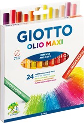 Giotto Oil Pastel Set - 24 color crayons for kids and adults