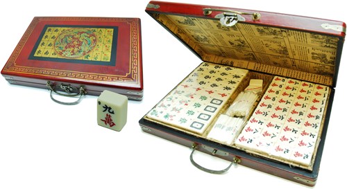 HOT Games Mah-Jong Case Red Wood Art XL.groo