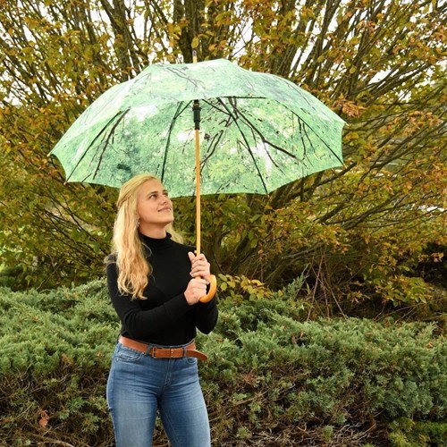 Esschert Design umbrella treetop green polyester sturdy rain protection-2