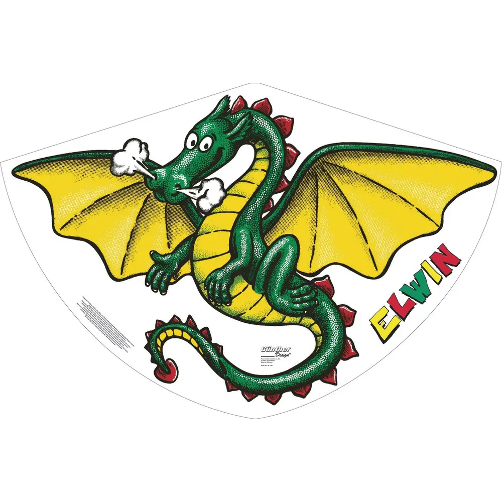 Günther kids kite Elwin 92x62cm green - kite for children
