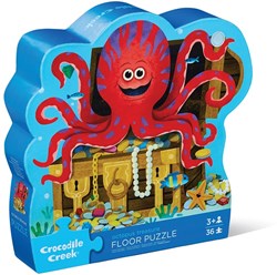 Crocodile Creek maxi puzzle - octopus treasure - 36 pieces