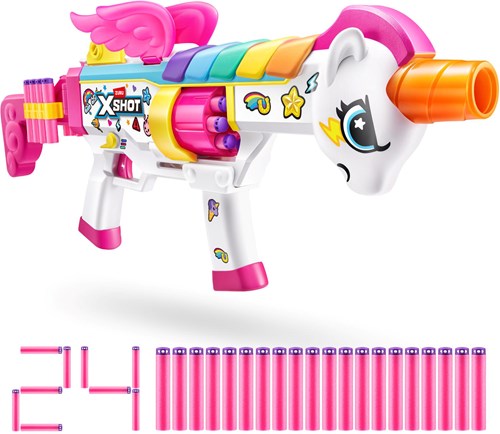 Zuru dart blaster X-shot Blastercorn Rizz Master with 24 darts unicorn-2