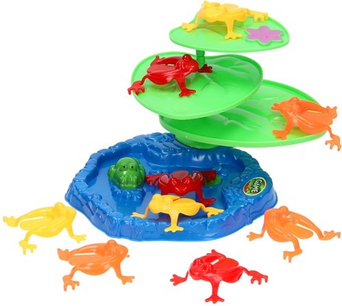 Jumping frog board game for kids - frog game