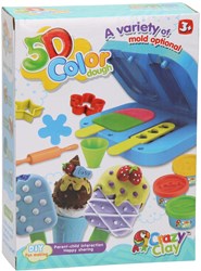 Clay set playset ice lollies and cones - colorful clay creations