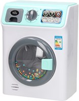 Lobbes toy washing machine white grey - toy household appliance-2