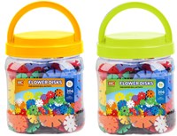 Building discs storage box construction toy 206 pieces educational-2