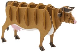 FRIDOLIN 3D Paper Model - Brown Cow