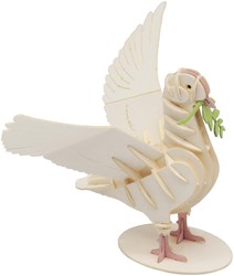 FRIDOLIN 3D paper model - White Dove