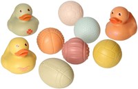 Bath toys sensory bath balls and ducklings pastel for babies-2