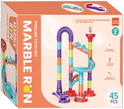 Lobbes marble run toy colorful 45-piece plastic set