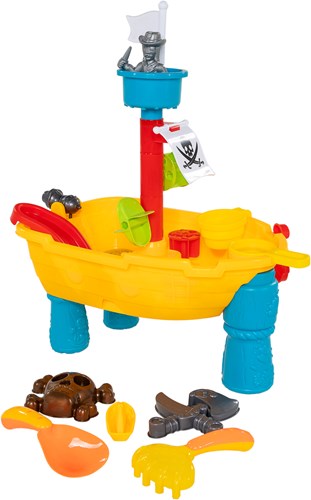 Pirate ship water table with accessories - water play toy for kids-2