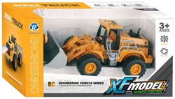 RC remote controlled construction loader toy with light effect