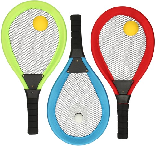 Soft tennis and badminton set toy for kids multicolour-2