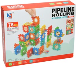 Albatros Hengelsport marble run building set - 76-piece construction toy