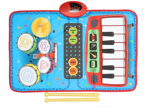 Lobbes music play mat piano and drums for kids from 3 years-2