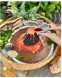 Yellow Door play volcano educational toy for children