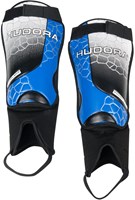 Hudora shin guards football with ankle sock - size S for kids