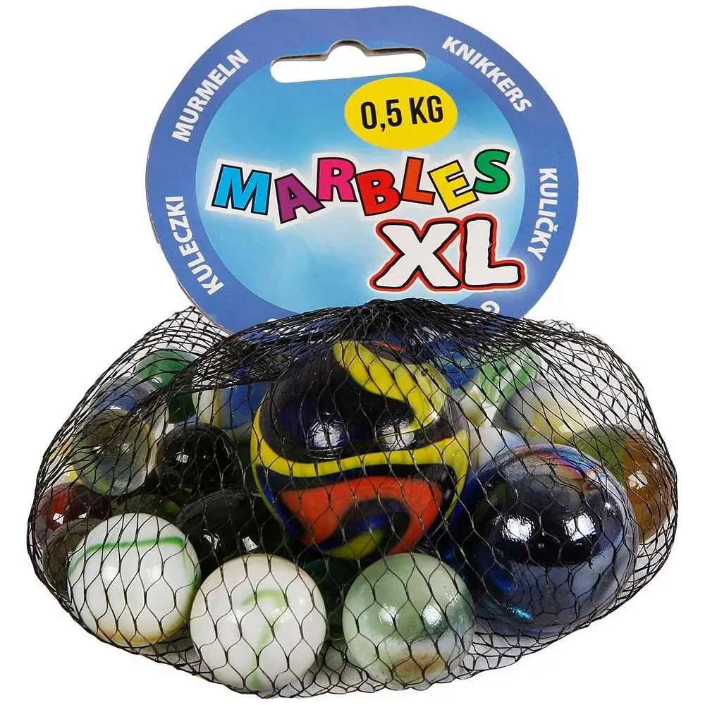 Marbles toy set multicolor 500g glass for children