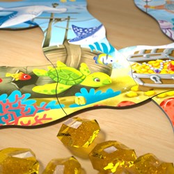 Haba game puzzle Treasure Hunt in the Ocean educational kids game