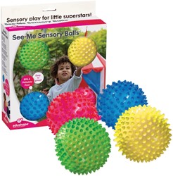 Edushape Sensory Balls Small set of 4 in CB -10cm